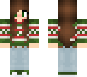 brunette christmas girl