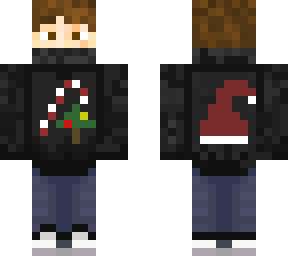 christmas skin w. brown hair