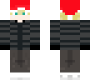 coat with xmas hat