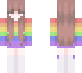 cute rainbow girl !! (not lgbtq)