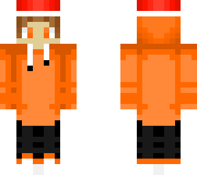 orange santa boy