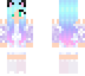 pastel purple cat girl