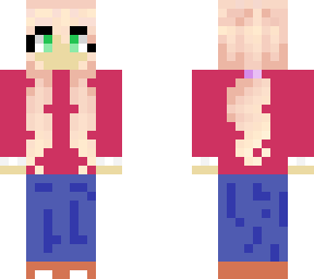 person with pink hair