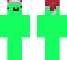 sea green derp high face christmas hat