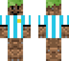 tierra con remera argentina xd