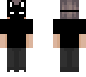 white and black fox boy better version