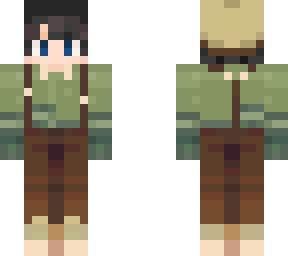 autumn (green/moss w/suspenders)