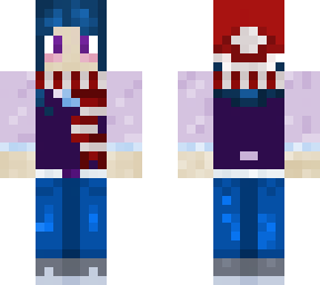 blue hair girl chrismas