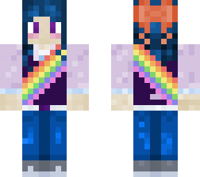 blue hair girl costume mayor