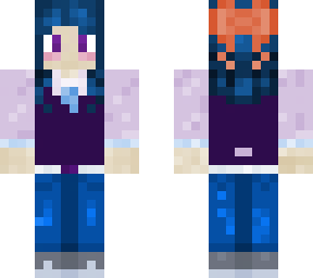 blue hair girl costume mayor canditate