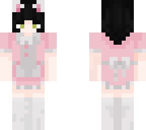 Cat Girl In Maid Outfit Minecraft Skin