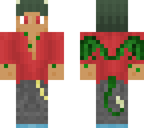 human-emerald dragon