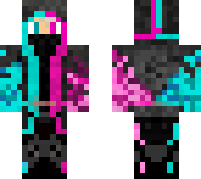 pink and blue ninja