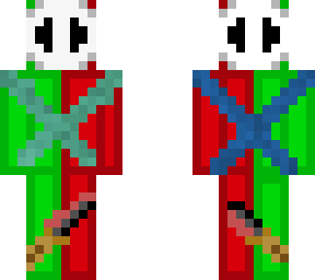 red green clownw