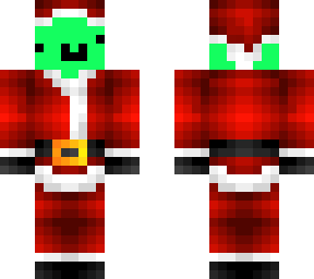 sea green derp low face christmas hat and suit