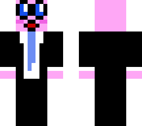 simple kirby in a suit