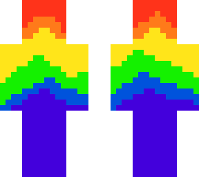 bright rainbow skin