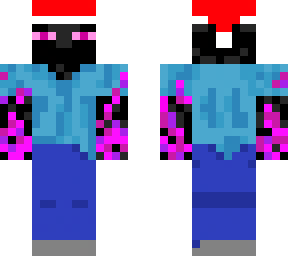 ender zombie with christmas hat