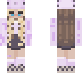 purple  axolotl girl