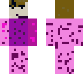 saul with purple pink and with eye brown stare and more