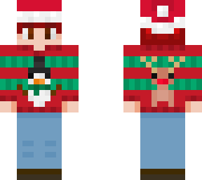 edit of christmas sweater skin