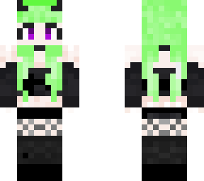 goth pastel green hair
