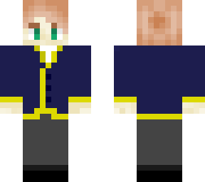 kid with bun in school uniform