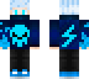 skin calavera azul