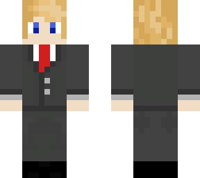 suit man blonde hair blue eyes