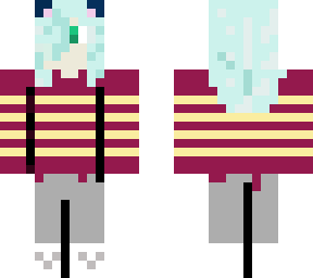 cute preppy neko/cat girl