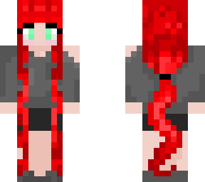 extreme long red hair girl