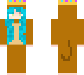 girl in monkey costume w/ crown edit