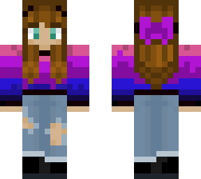 girl with purple sweater
