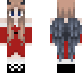 my oc in a santa dress
