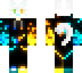 mysticat with molters' element gamer neon hoodie