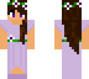 purple dresss girl