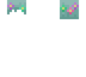 teal hair base with flowers (multicolor)