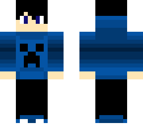 blue hoodie character