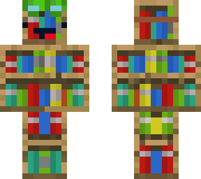bookshelf man with even more improved goggles