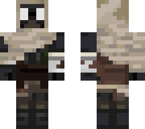 cloaked hunter with face