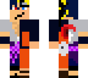 half sasuke half naruto rivalry skin