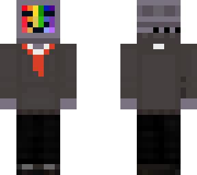 tv head in a suit