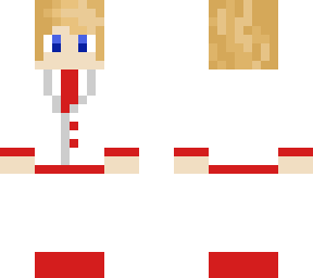 white and red suit man blonde hair blue eyes