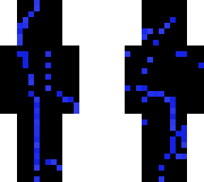 glitched blue
