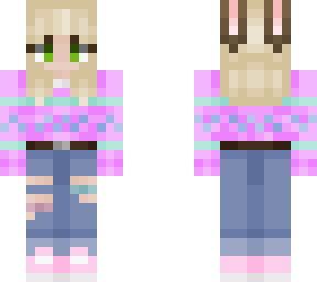 pastel winter sweater