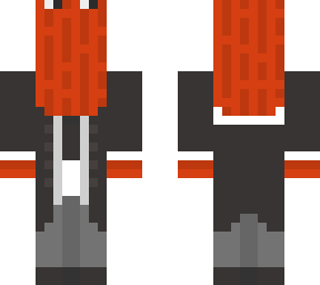 red guy in a suit