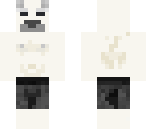 polar bear in shorts