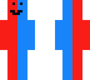 red-blue man