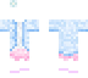 blue cot  pink scurt