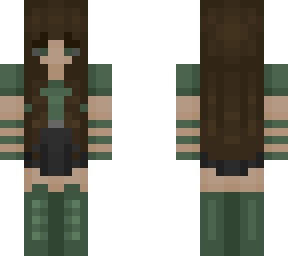 brown/green girl - teen - nature